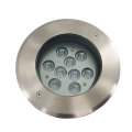 18W IP65 outdoor waterproof recessed floor round led deck garden inground buried underground light